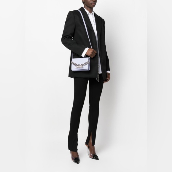 Alexander McQueen Four-Ring Mini Crossbody Bag - Purple - Picture 7 of 8